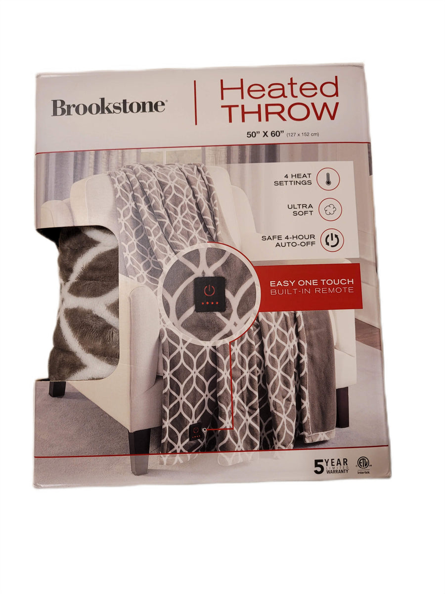 Brookstone heated discount throw not working