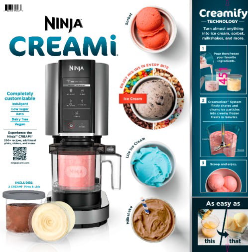 Ninja™ CREAMi™, Ice Cream Maker, 5 One-Touch Programs – Homesmartcamera