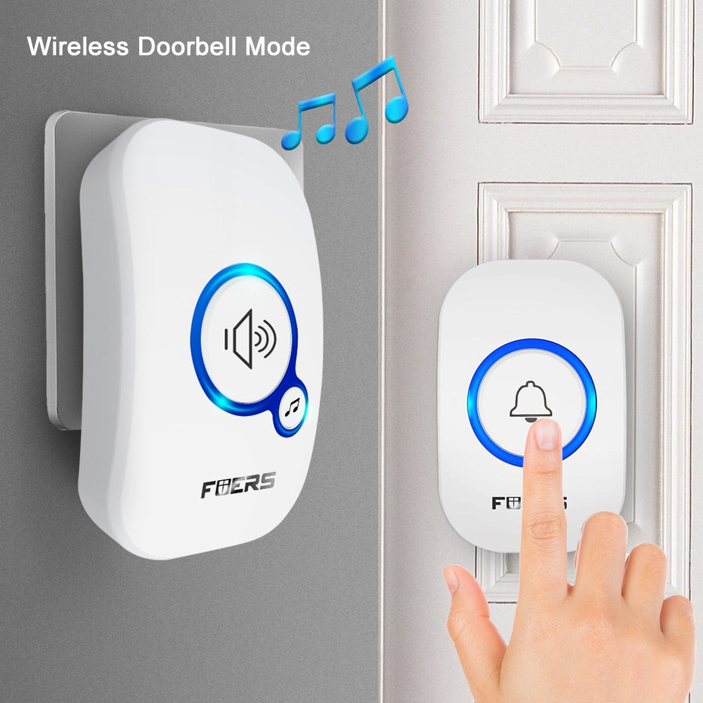 Home Wireless Doorbell, 433mhz Welcome Friend Smart Doorbell, 150 Meters  Long Distance, 38 Songs, 3 Level Volumes, Door Chimes - Temu United Arab  Emirates