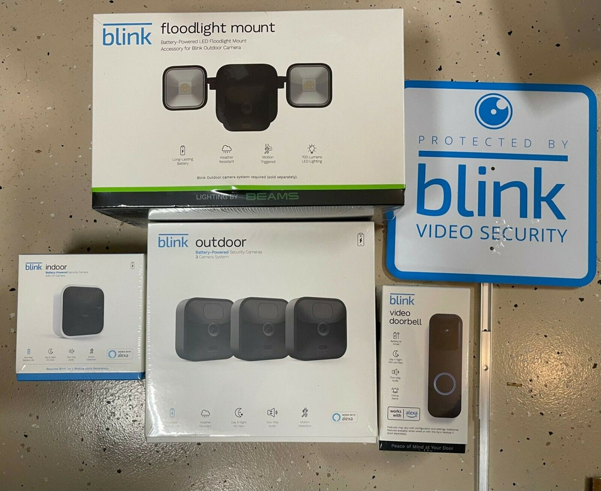 Blink Whole Home Security Camera System with Video Doorbell Floodligh –  Homesmartcamera