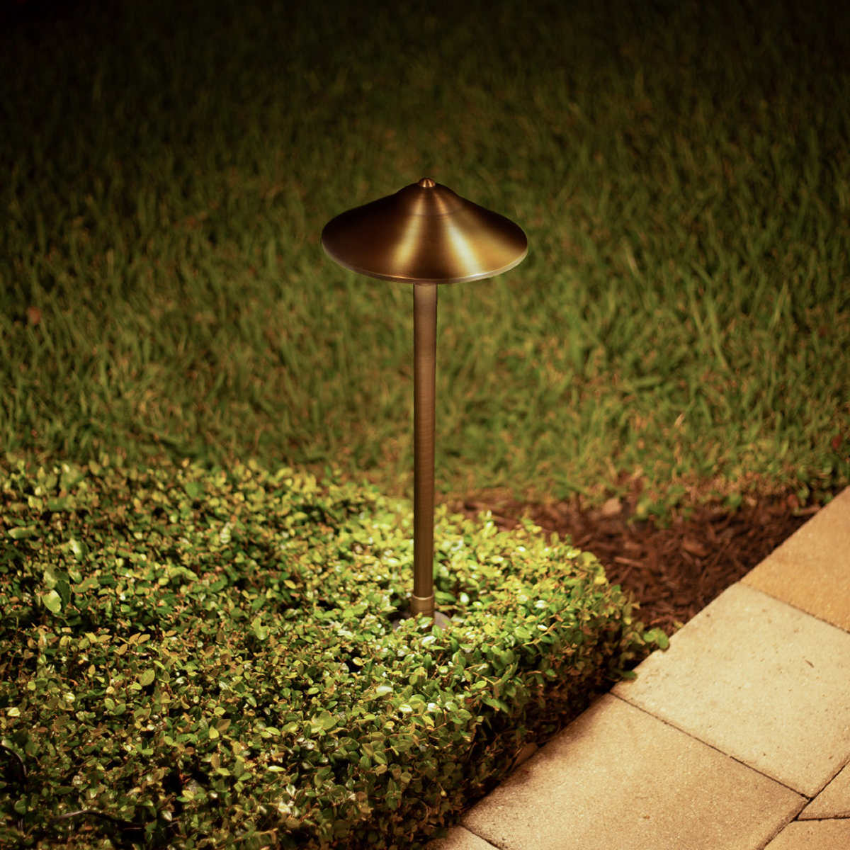 Solid Brass LED Landscape Lighting Kit (6 Spotlights, 4 Path Lights) & 100W  Low Voltage Transformer