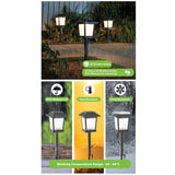 Better Homes & Gardens Solar Powered Square Matte Metal Pathway Light, 2 Pack