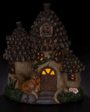 Vp Home Pinecone Squirrel Cottage with Solar Led Light