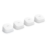 eero 6 Mesh Wi-Fi System, 4-pack Covers Up to 6,000 Sq. Ft.
