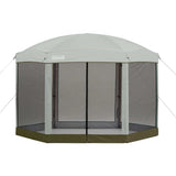 Coleman 12x10 Back Home Screenhouse Shelter, Protection from Sun and Bugs Mesh Walls Shelter