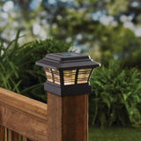 Better Homes & Gardens Solar Powered 4'' x 4'' Post Light, 4-Pack 10 Lumens LED Light