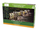 Mainstays Bollard LED Landscape Solar Lights, 4 Pack