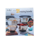 MIU Stainless Steel Mixing Bowl with Graters, Set of 8