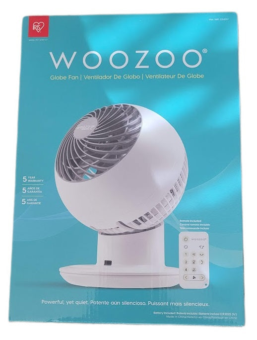 Woozoo Globe Multi-Directional 5-Speed Oscillating Fan W/ Remote