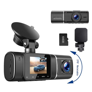 TOGUARD FHD 1080P Dual Dash Cam, Front and Inside 1080P Car Camera