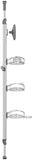 Artika Azzuro Shower Caddy with 1 Mirror and Adjustable Racks and Shelves, Stainless Steel