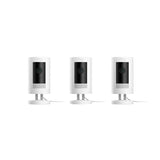 Ring Stick Up Cam Plug-In，3 pack Cam Wired (3rd gen) + Mounts