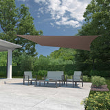 Coolaroo Ready-To-Hang Rectangle Shade Sails, 13' x 7'