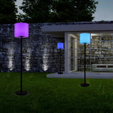 Seville Classics GloGlobe Colorful Solar LED Lamp, 15 LED Colors Versatile Light