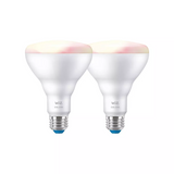 WiZ BR30 Color and Tunable White Smart Bulbs,  2 Pack 65W LED Lights