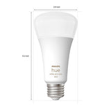 Philips Hue 100W White and Color Ambiance A21 LED Bulbs, 2-pack