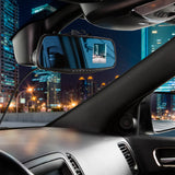 720P Mirror Roadcam, Add-on Rear View Mirror & HD Dash Cam 2-in-1, 2.4" LCD Monitor