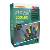 Sylvania Staylit Multicolored Glass-Look LED Lights, 200 ct. (2 pack)