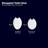 Kohler Layne Quiet-Close Elongated Antimicrobial Toilet Seat, 2-Pack White K30015