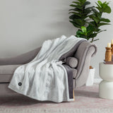 Berkshire Life Heated Throw, 50”x 60” Faux Fur Reverse to Velvety Plush