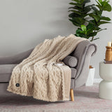 Berkshire Life Heated Throw, 50”x 60” Faux Fur Reverse to Velvety Plush