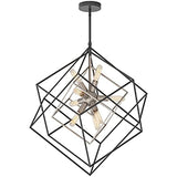 Artika Imperium 9-Light Chandeliere, Geometric Pendant Light