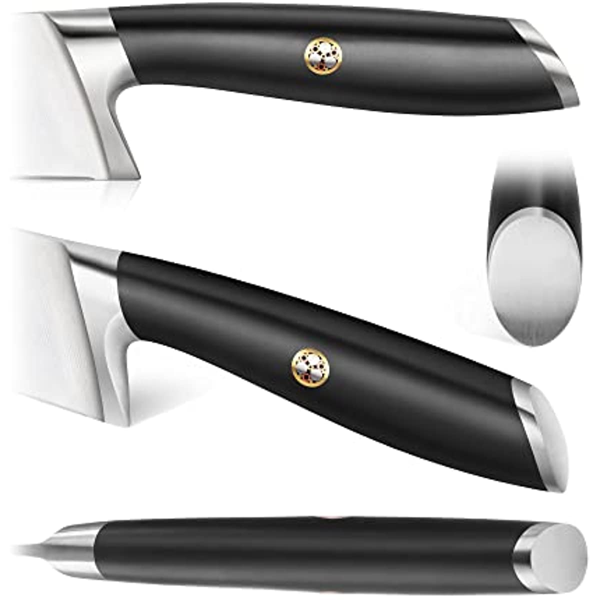 Cangshan Elbert Series German Steel Forged Knife Block Sets (17-Piece, Black)