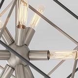 Artika Imperium 9-Light Chandeliere, Geometric Pendant Light