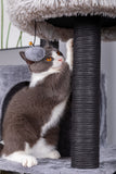 Catry 63 Inch 7 Level Bradbury Cat Tree with Double Hammocks Scratching Post Cat Tower