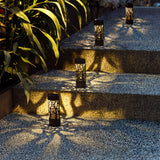 Mainstays Bollard LED Landscape Solar Lights, 4 Pack