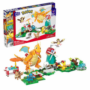 MEGA Pokémon, Pokémon Adventures with 7 Pokémon Figures, 872 Pieces