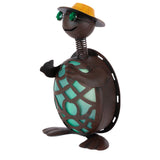 Mainstays 14.5"H Metal Rustic Solar Powered Light Up Turtle