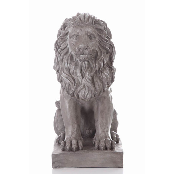Hi-Line Gift Sitting Lion Garden Statue, 16.75 x 10.00 x 21.63 Inches