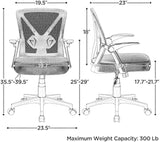 Topeakmart Swivel Desk Ergonomic Mesh Adjustable Lumbar Support Office Chair