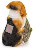 VP Home Puppy Dog with Basket Solar LED Light