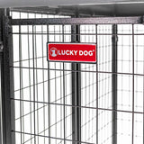 Lucky Dog Stay Series Villa Dog Kennel with Privacy Screen 4' X 8' X 6'