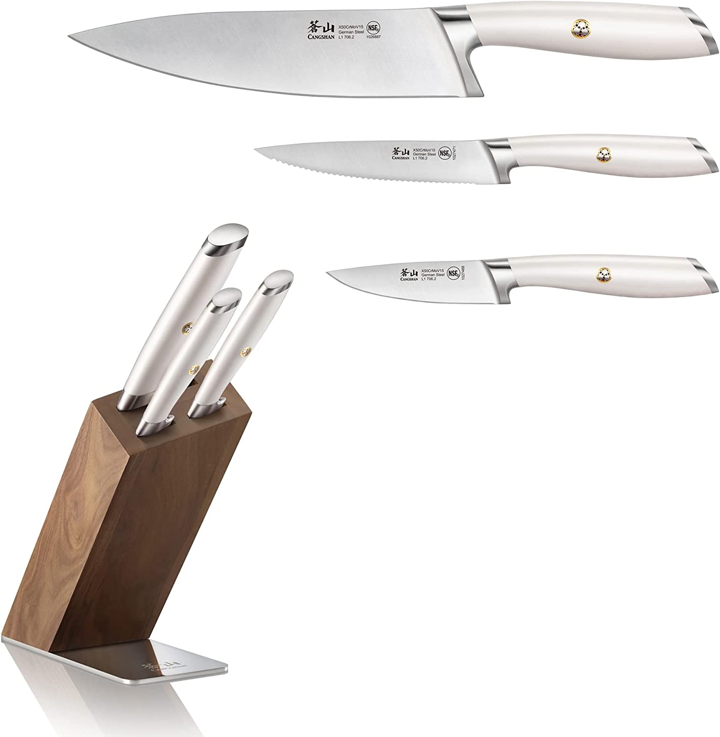 Cangshan Elbert Series German Steel Forged 6-Piece BBQ Knife Set