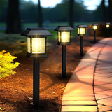 Solar Square Pathway Light with Bulb