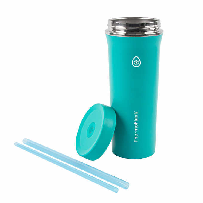 ThermoFlask 32oz Insulated Standard Straw Tumbler, 2-pack : r/Costco