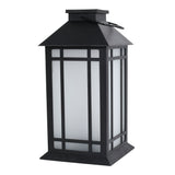 Mainstays Decorative Bronze Solar Outdoor Lantern With Flickering Flame LED Light