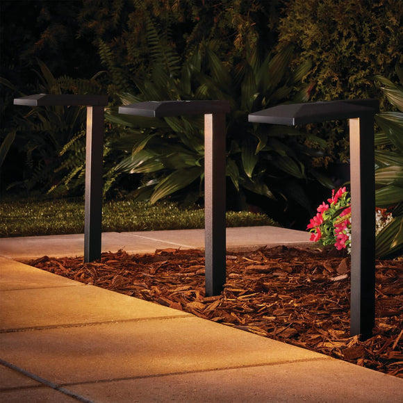 Mainstays Solar Powered Landscape Down Path Light, 6 pack