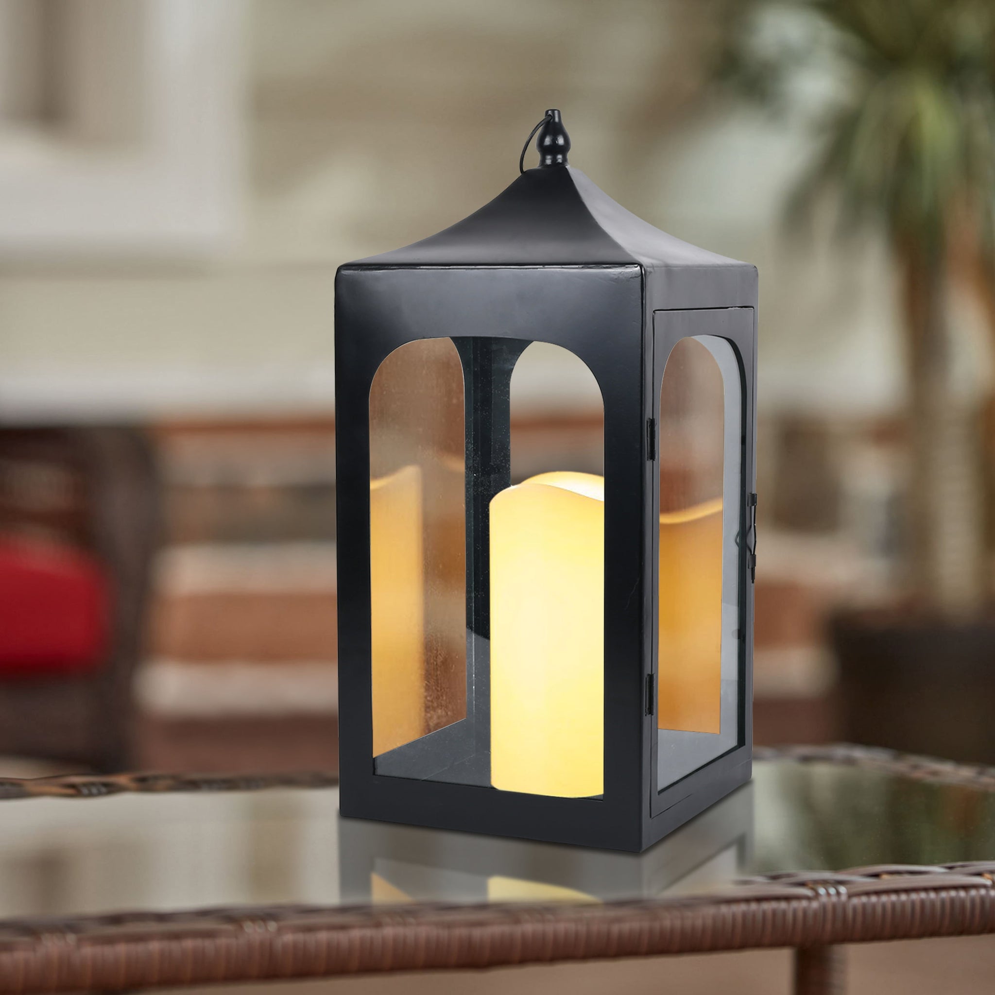 Better Homes & Gardens Metal Candle Holder store Lantern, Black, Large xztd.