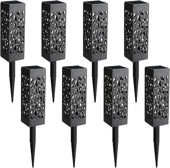 Maggift Solar Powered LED Pathway Lights, 8 Pack