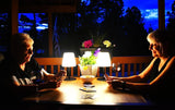 2-pack Light Your Patio Cordless Mini Lamp with Rechargable Batteries