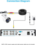 ZOSI 1080P 2.0MP HD 1920TVL Hybrid 4-in-1 TVI/CVI/AHD/960H CVBS CCTV Security Camera, 80ft Night Vision,Aluminum Metal Cam