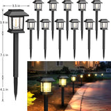 Solar Square Pathway Light with Bulb