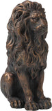 Glitzhome Bronze Guardian Lion Statue, 20.5" H Lion Sculpture