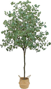 6Ft Artificial Eucalyptus Tree, Faux Eucalyptus Tree