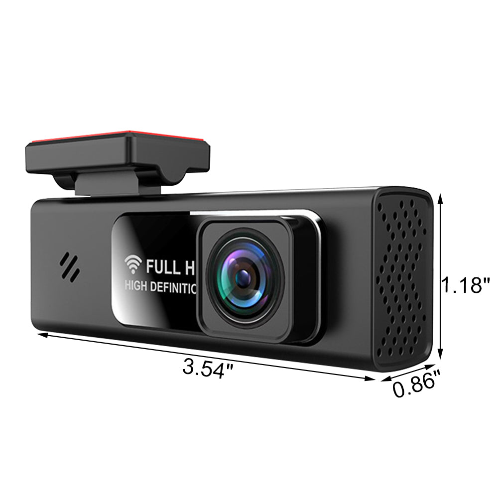 Dash Cam WiFi FHD 1080p Car Camera, Front Dash Camera for Cars, Mini Dashcams for Cars with Night Vision, 24 Hours Parking Mode, WDR, Loop Recording