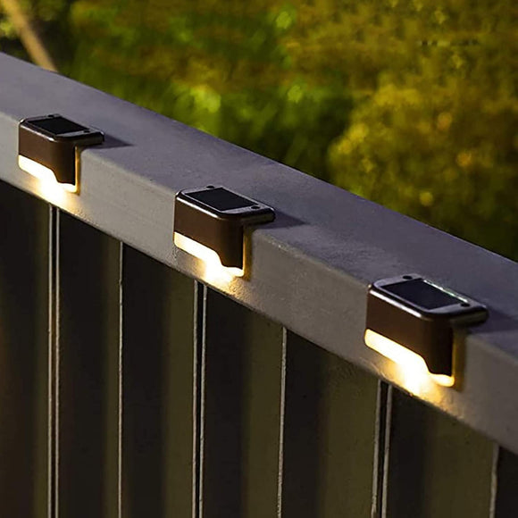 JMH Solar Deck Lights Fence Post Lights, 8 Pack